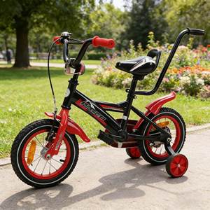Bicicletta per Bambini Sport Bike Double V con Ruote Stabilizzatrici, Telaio in Acciaio per Bambine 1-6 Anni - Product Image 1