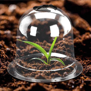 Garden Cloche Dome campanella <span class=keywords><strong>per</strong></span> piante copri <span class=keywords><strong>fiori</strong></span> <span class=keywords><strong>per</strong></span> <span class=keywords><strong>semi</strong></span> decorazione piantatrice di copertura vasi in plastica <span class=keywords><strong>per</strong></span> animali domestici supporto classico moderno - Product Image 2