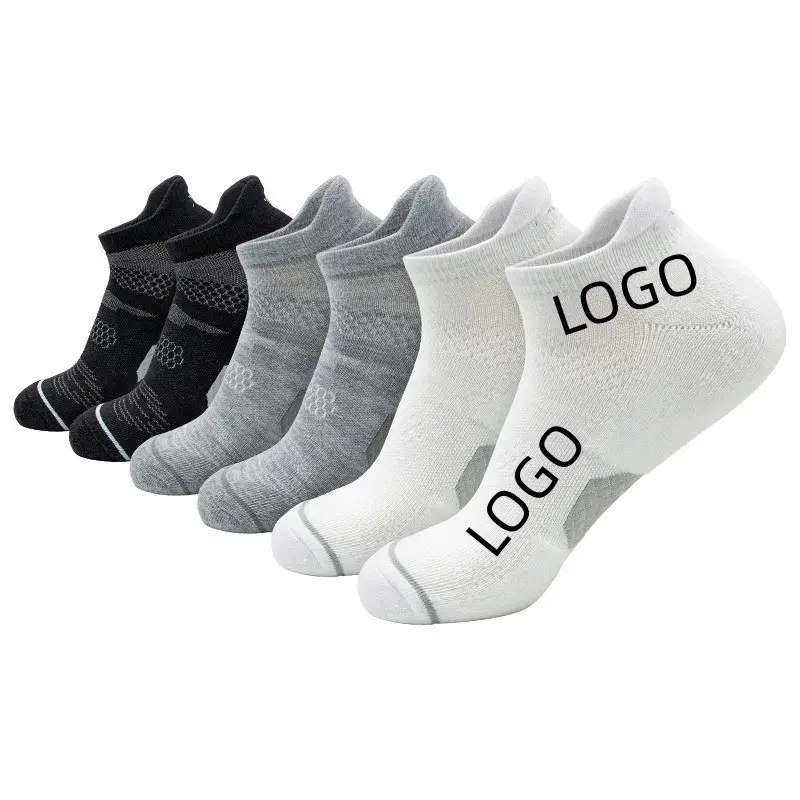 WUYANG FACTORY transpirable tobillo deportes correr hombres mujeres calcetines logotipo personalizado calcetines deportivos