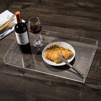 Plateau en acrylique écologique personnalisé avec des matériaux recyclés, adapté aux aliments, pour une utilisation en restauration