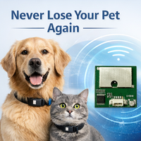 Module GPS GNSS 4G, positionnement rapide, suivi en temps réel, module de suivi GPS pour animaux de compagnie, solution GNSS + 4G pour dispositif de collier intelligent pour animaux de compagnie