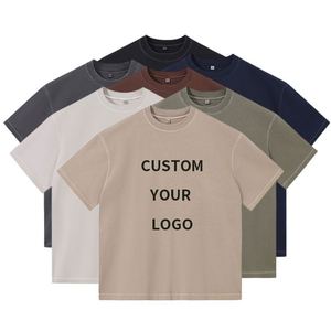Streetwear Acid Wash <b>Tshirt</b> Heavyweight Cotton Vintage Drop Shoulder Unisex Short Sleeve Distressed Retro Casual Tee - Product Image 3