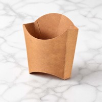 Gobelets en papier jetables écologiques à paroi simple, enduits de PE de qualité alimentaire, pour la restauration rapide, les frites, les biscuits, les churros, les chips