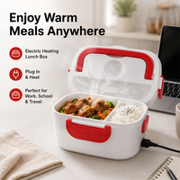 Lebensmittelechte Gut Abdichtende PP Thermische Lunchbox Bento-Box mit 2 Fächern Elektrisch Beheizbare Lunchbox für Büro Schule Reisen