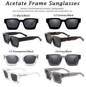 NUEVAS <span class=keywords><strong>Gafas</strong></span> de Sol Polarizadas de Lujo de Alta Calidad 2024 para <span class=keywords><strong>Hombre</strong></span> y Mujer con Lentes UV400 y Patillas Anchas y Gruesas de Acetato - Product Image 5