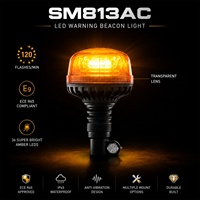Feux d'avertissement à dôme rouge bleu ambre Feu stroboscopique Lumière ambre Chine Rohs Emark R65 Ip66 Balise étanche