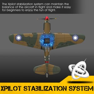 <span class=keywords><strong>Avion</strong></span> RC de combat <span class=keywords><strong>P</strong></span>-<span class=keywords><strong>40</strong></span> télécommandé 2,4 GHz avec fonction de virage en U à une touche pour enfants - Product Image 5