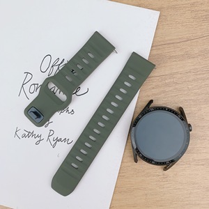 Correa de silicona con hebilla cuadrada de 20mm y 22mm para Samsung Galaxy Watch 6/5/4 <span class=keywords><strong>40mm</strong></span> 44mm <span class=keywords><strong>Huawei</strong></span> Watch 4/3/<span class=keywords><strong>GT3</strong></span>/2 Pro Amazfit GTR 4/GTS - Product Image 6