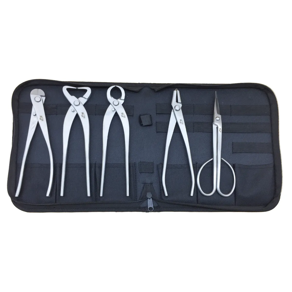 Mstwa Model B4 bonsai tool kit including 5 pcs bonsai pruning tools nylon bag portable garden tools set stainless steel