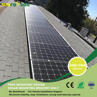 Perlengkapan Pemasangan Atap Sirap untuk Panel Surya PV, Struktur Pemasangan Atap Aluminium Grosir