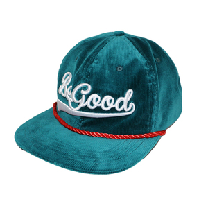 Chapeau unisexe vert personnalisé en velours côtelé pour les fêtes Vente en gros 5 panneaux <span class=keywords><strong>Snapback</strong></span> à bord plat avec broderie - Product Image 6