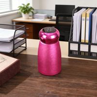 Botol Termos Pintar 230ml dengan Layar LED Penunjuk Suhu, Lapisan Titanium, Dinding Ganda Stainless Steel, Motif Retak Es