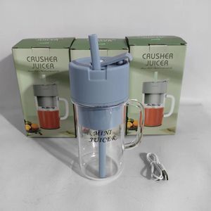 <span class=keywords><strong>2025</strong></span> yeni USB elektrikli paslanmaz çelik meyve meyve sıkacağı bardağı sıkacağı Blender suyu makinesi taşınabilir sıkacağı saman ile