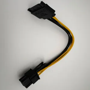 SATA 15针转8针 6+2 PCIe显卡电源线 1转2分线器适配器 PC线束 - Product Image 5