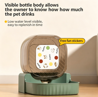 Nouvel Arrivage Offre Spéciale Distributeur d'Eau Pliable Grande Capacité en PP pour Chats, Style Coréen, Outil d'Abreuvement Manuel pour Petits Animaux