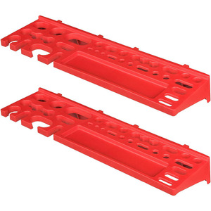 Plastic Storage <strong>Bin</strong> for Garage 1728x780mm Pegboard Wall Organizer, Storage System With 30 <strong>Red</strong> Stackable Boxes - Product Image 3