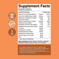Capsules de soutien de la thyroïde OEM/ODM, vitamine B12, magnésium, zinc, complexe de soutien de la thyroïde à base de plantes, iode