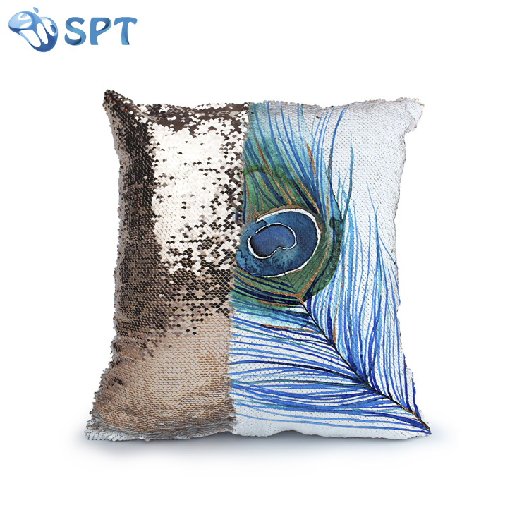 Лидер продаж сублимации индивидуальные сублимации блесток наволочки Сияющий фестиваль Магия наволочки