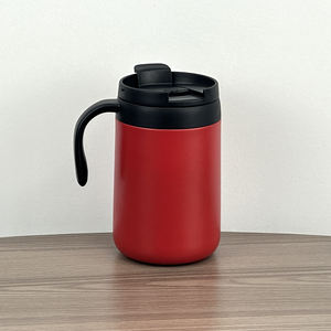 Taza de Café con Logotipo Personalizado al por Mayor 2026, Taza de Café con Tapa, Vaso Aislado de Acero Inoxidable, Tazas para el Hogar con Asa - Product Image 3