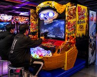 Machine de jeu d'arcade de tir à l'arcade reconditionnée, interactive, à monnayeur, en métal, pour centre de divertissement familial