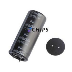 RP2D182YR700S68CE006 Snap-in Aluminum Electrolytic Capacitor Through hole Component THT,D30xL70mm 1800uF 15% 200V 10mm - Product Image 1