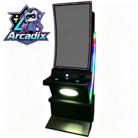 Machine d'arcade sur pied à écran tactile incurvé 4K de 43 pouces, borne multi-jeux à monnayeur pour salle de jeux et centre de divertissement