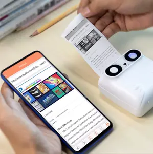 Printer termal Mini portabel, Printer Mini nirkabel, Printer foto saku termal, Printer Bluetooth untuk Android dan IOS