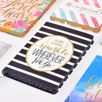 Carnet de notes personnalisé avec impression écologique Agenda mignon avec logo en feuille d'or pour mariage Agenda à sublimation A5 rose