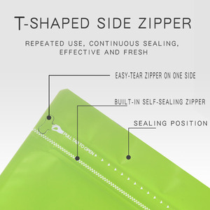 100g 250G 500G tùy chỉnh in dây kéo rỗng đáy phẳng trong suốt túi Cà phê trắng túi Cà Phê 1 kg có van - Product Image 2