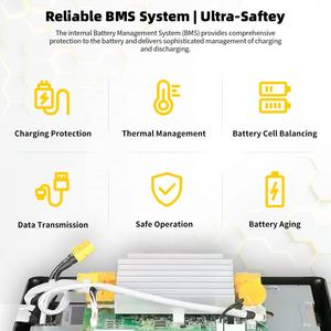 グレード<span class=keywords><strong>A</strong></span> GoKWhリチウムイオン電池<span class=keywords><strong>12V</strong></span> 24V 100Ah 200Ah Lifepo4ソーラーバッテリーエネルギー貯蔵ホームボートRV LCDディスプレイ付き - Product Image 2