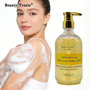 Gel douche corporel blanchissant à la niacinamide, à base de plantes biologiques, best-seller, rafraîchissant, parfumé, liquide moussant pour éclaircir/assombrir - Product Image 1