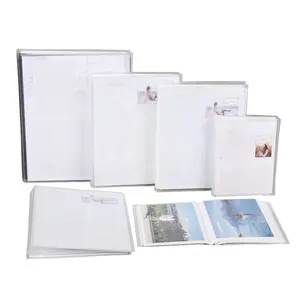 Factory Blank Plastic 4x6 Clear Photo Albums with Flexible Slip-in Cover