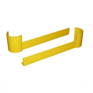 Protection de poteau de rayonnage <span class=keywords><strong>demi</strong></span>-<span class=keywords><strong>lune</strong></span> à profil bas ou haut, à visser, en <span class=keywords><strong>acier</strong></span>, pour la sécurité des rayonnages en entrepôt - Product Image 1