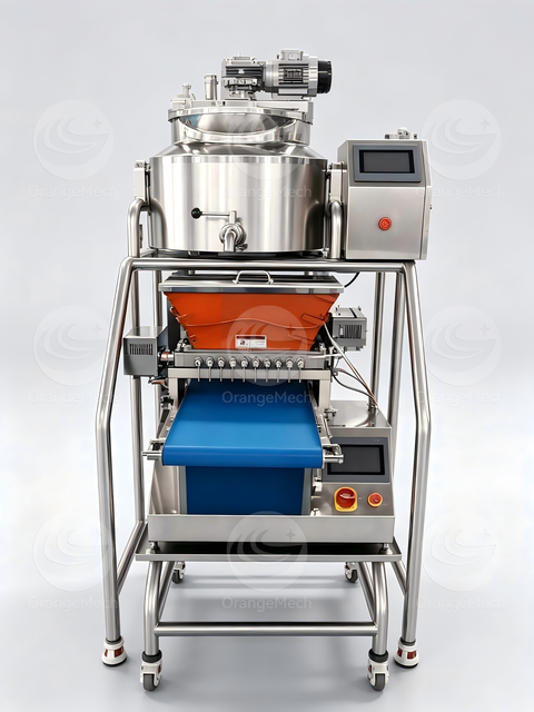 Small Scale Gummy Bear Candy Production Equipment PLC Control Jelly Candy Depositing Machine With Syrup Cooking Mixing Tank