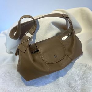 Bolso de Cuero Genuino para Mujer, Estilo Dumpling, Casual, Bandolera - Product Image 2
