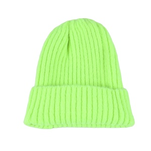 Beanies-gorros de Color sólido, estilo Oem, moda personalizada, 100% acrílico, vida diaria - Product Image 1