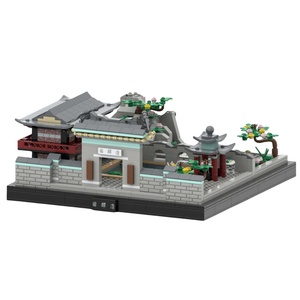 Recién lanzado personalizado Street View juegos de bloques de construcción arquitectura china 3D DIY ABS plástico juguete educativo figuras de <span class=keywords><strong>ladrillo</strong></span> - Product Image 1