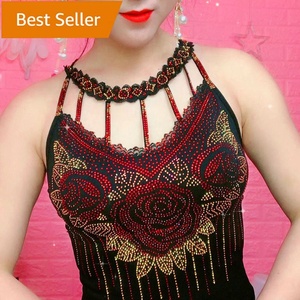 <span class=keywords><strong>Canottiera</strong></span> da <span class=keywords><strong>donna</strong></span> con strass a rosa <span class=keywords><strong>lunga</strong></span> con paillettes lucide in maglia sottile con bretelle da discoteca senza maniche <span class=keywords><strong>canottiera</strong></span> imbottita elegante da festa - Product Image 6