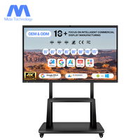 Pizarra Interactiva Inteligente MIDA de 85 Pulgadas 4K con 20 Puntos Táctiles IR, EDLA, IA, Cámara de 4800W para Aulas y Negocios