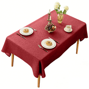 <span class=keywords><strong>Nappe</strong></span> de table professionnelle moderne écologique en velours tissé bordeaux 100% polyester, résistante aux taches et imperméable, pour <span class=keywords><strong>restaurant</strong></span> - Product Image 6