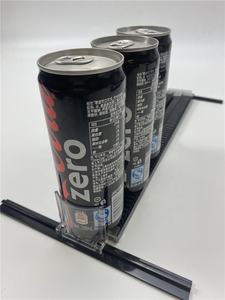 Supermarket Plastic Automatic Fridge Auto Feed Spring Loaded Bottle Canned <b>Drink</b> Beverage Water Water Roller Glide <b>Shelf</b> Pusher - Product Image 6