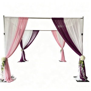 Extensible <b>Backdrop</b> <b>Stand</b> Portable Pipe and Drape Kits Easy Setup for Weddings Decor - Product Image 1