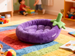 Cama para Mascotas Meiweipet, Cuadrada, Morada, Resistente, de Invierno, con Patrón Sólido, 100% Algodón, Lavable a Mano, para Gatos, Perros y Animales Pequeños - Product Image 6