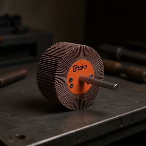 Roue à lamelles abrasives Ttake 30x5 mm, tige de 6 mm, grain 120 pour le meulage - Product Image 3