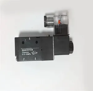 24VDC 4V210-08 4M310-10 4v230-08 4v210-08 3v210-08 1/4 “5/2方式BSP NPT气动空气控制电动电磁阀