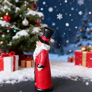 Figura de Papá Noel con Acabado Brillante, Decoración Navideña para Interiores, Regalo para Sala de Estar - Product Image 1