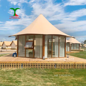Tente de luxe Glamping Safari adaptée aux saisons sèches et pluvieuses Tentes d'hôtel imperméables à <span class=keywords><strong>vendre</strong></span> <span class=keywords><strong>Campings</strong></span> - Product Image 4