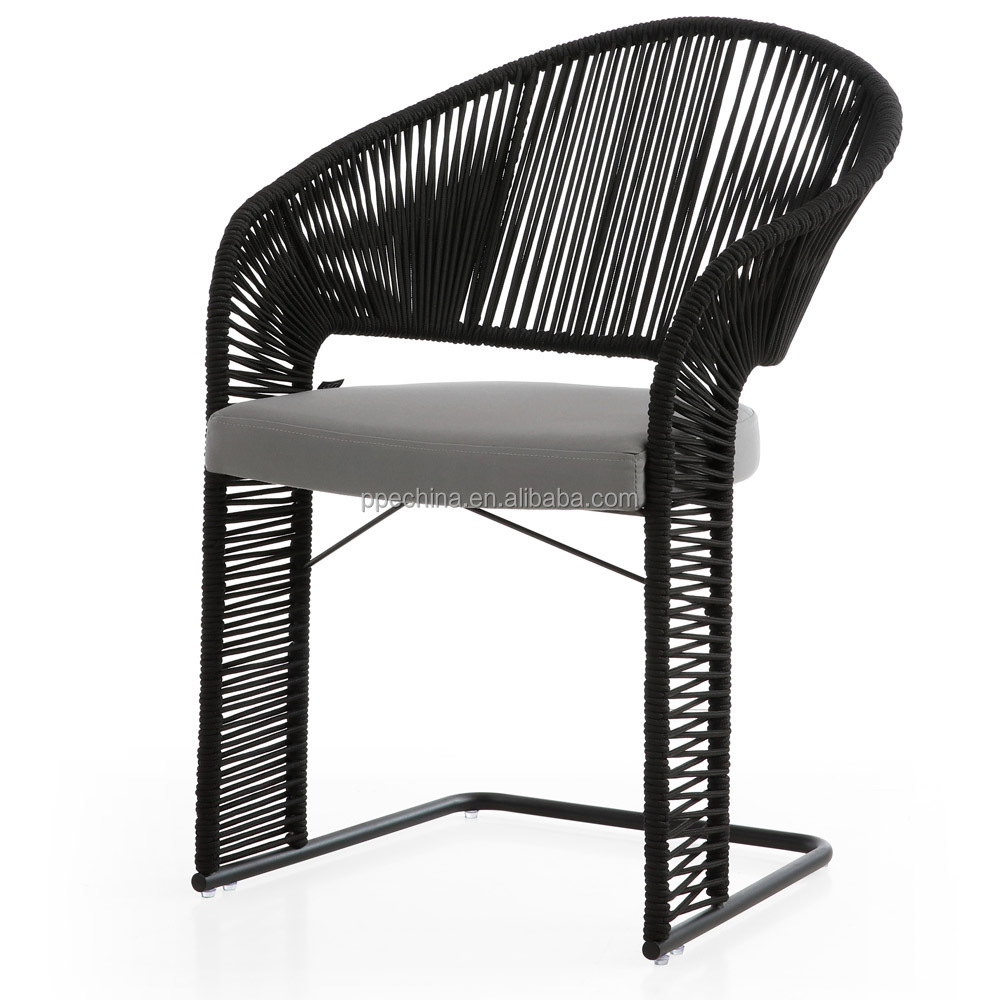 Wholesale Modern Design Stainless Steel Outdoor Furniture Steel Chairs And Rope Woven Chair Outdoor