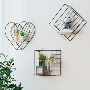 Demir duvar rafı organizatör tutucu Modern oturma odası dekor raflar Metal duvar ekranı raflar yüzer Metal depolama raf - Product Image 3