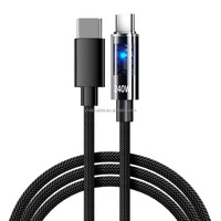 Câble de données USB-C tressé 240W à charge rapide PD, compatible iPhone 15/16, ordinateurs portables Huawei et câble de charge pour voiture